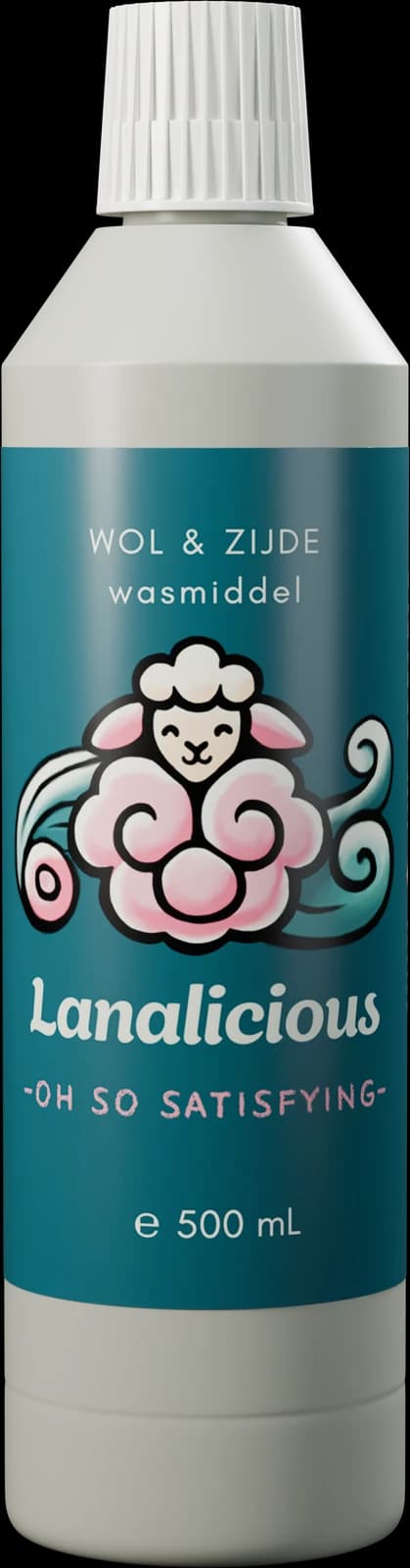 Fles Lanalicious wasmiddel voor wol en zijde met lanoline